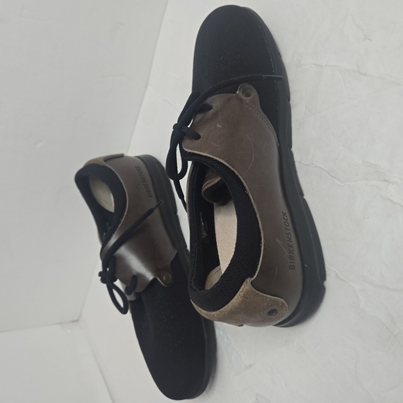 Birkenstock Minot Unisex Brown Leather and Fabric /Textile Black Shoes - Picture 10 of 14